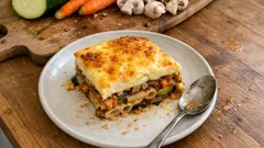 Παστίτσιο με λαχανικά και μπεσαμέλ γιαουρτιού: ελαφρύ, χορταστικό και νόστιμο