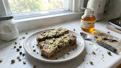 Τραγανά διπλοψημένα μπισκότα με φιστίκια Αιγίνης & σοκολάτα – ιδανικά για καφέ