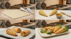 Καρότα σφολιάτας με κρέμα τυρί & κοτόπουλο – τραγανό ορεκτικό για το Πάσχα