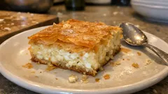 Εύκολη τυρόπιτα με φύλλο κρούστας και γιαούρτι: τραγανή έξω, αφράτη μέσα