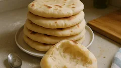 Σπιτικές πίτες για σουβλάκι στο τηγάνι: αφράτες, μαλακές και δεν σκίζονται