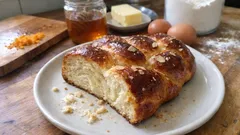 Τσουρέκι με μέλι: αφράτο και ινώδες, ζύμωμα στο χέρι χωρίς μίξερ