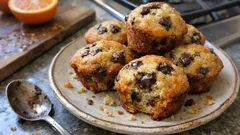 Μάφιν πορτοκαλιού με σοκολάτα: αφράτα, ζουμερά και χωρίς μίξερ