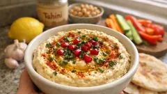 Σπιτικό χούμους με ρεβίθια και ταχίνι: βελούδινο και ισορροπημένο