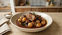 Μοσχαρίσιο στιφάδο που λιώνει: μαρινάδα, σωστό ρόδισμα και σάλτσα που δένει