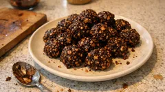 Σοκολατάκια ψυγείου με κινόα και φυστικοβούτυρο: έτοιμα σε λίγα λεπτά