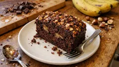 Κέικ σοκολάτας με μπανάνα χωρίς μίξερ: αφράτο και πάντα πετυχημένο