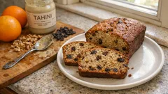 Αφράτο νηστίσιμο κέικ με ταχίνι και πορτοκάλι – ζουμερό για μέρες