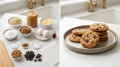 Μπισκότα χωρίς γλουτένη με βρώμη και φυστικοβούτυρο – έτοιμα σε 15 λεπτά