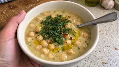 Λεμονάτη ρεβυθόσουπα με ταχινολέμονο – βελούδινη, νηστίσιμη και πάντα πετυχημένη