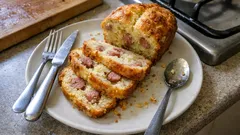 Αλμυρό κέικ με λουκάνικα και κασέρι: αφράτο, χορταστικό και πανεύκολο