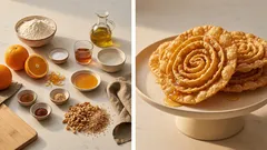 Ξεροτήγανα χωρίς αυγά από την Πάρο – τραγανά «τριαντάφυλλα» με μέλι