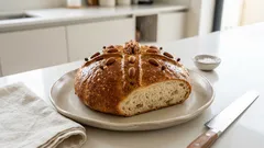 Αφράτο χριστόψωμο με μαστίχα και μαχλέπι – βήμα βήμα για σίγουρο φούσκωμα