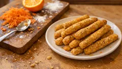 Τραγανά κριτσίνια καρότου με πορτοκάλι: εύκολα σε ένα μπολ, ιδανικά για σνακ