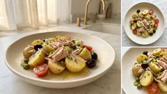 Πατατοσαλάτα με τόνο και λεμόνι – το κόλπο με τις ζεστές πατάτες που απογειώνει τη γεύση