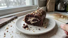 Κορμός σοκολάτας ψυγείου με κουβερτούρα – βελούδινος και κόβεται τέλεια