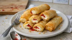 Μπουρεκάκια με τυρί και μαρμελάδα: τραγανά, χρυσαφένια και πανεύκολα