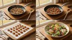 Γιορτινή σαλάτα με καραμελωμένα καρύδια, μήλο και ρόδι – τραγανή κάθε φορά