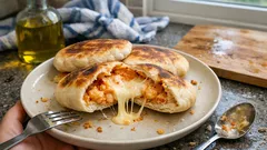 Πίτες στο τηγάνι γεμιστές με τυροκαυτερή και μοτσαρέλα – αφράτες και πικάντικες