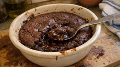 Σοκολατόπιτα χωρίς μίξερ: ζουμερή, ζεστή και έτοιμη για σερβίρισμα