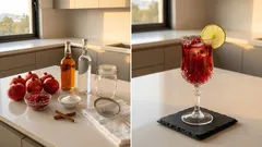 Σπιτικό λικέρ ρόδι χωρίς βράσιμο: ρουμπινί χρώμα και καθαρή γεύση