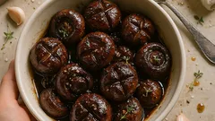 Μελωμένα μανιτάρια φούρνου με βαλσάμικο και μέλι – έτοιμα σε 20 λεπτά