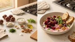 Παντζαροσαλάτα με γιαούρτι και καρύδια – κρεμώδης, δροσερή και πάντα πετυχημένη