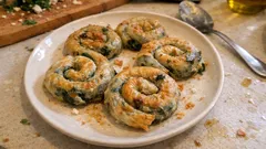 Στριφτά σπανακοπιτάκια light με φύλλα ρυζιού: τραγανά στον φούρνο, χωρίς τηγάνι