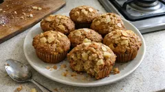 Muffins μήλου με κανέλα και γιαούρτι: αφράτα, ζουμερά και πανεύκολα