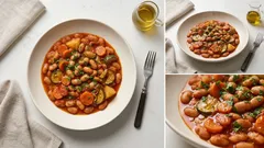 Φασόλια χάντρες λαδερά στην κατσαρόλα – πλούσια σάλτσα ντομάτας που δένει σωστά