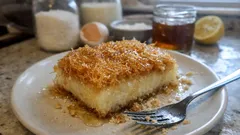 Γαλακτομπούρεκο με κανταΐφι στο ταψί: τραγανό έξω, βελούδινη κρέμα μέσα