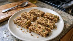 Σπιτικές μπάρες βρώμης με ξηρούς καρπούς και σπόρους: τραγανές, κόβονται τέλεια