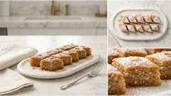 Ζαχαρομπακλαβάς Πάρου με αμύγδαλο — μελωμένες μπουκιές χωρίς φούρνο