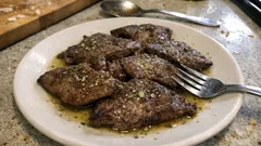 Συκώτι στο φούρνο με λεμόνι και ρίγανη – ζουμερό σε 10 λεπτά