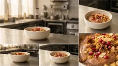 Κρέμα βρώμης με μήλο και τραγανό crumble – ζεστό επιδόρπιο σε 20 λεπτά