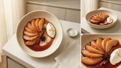 Κυδώνια στο φούρνο με κρασί και πορτοκάλι: αρωματικό γλυκό που λιώνει στο κουτάλι