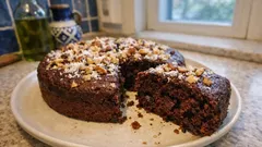 Νηστίσιμο κέικ σοκολάτας χωρίς γλουτένη: με αλεύρι αμυγδάλου και γάλα καρύδας