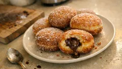 Σπιτικά ντόνατς με σοκολάτα: αφράτα, γεμιστά και τόσο απολαυστικά