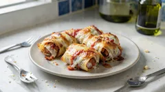 Φλογέρες με γεύση πίτσα στον φούρνο: τραγανές, τυρένιες και έτοιμες σε 15 λεπτά