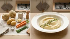 Βελούδινος πουρές σελινόριζας με πατάτα και καρότο – ελαφρύς και πάντα πετυχημένος