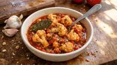 Κουνουπίδι γιαχνί στον φούρνο: ζουμερό λαδερό με πλούσια σάλτσα ντομάτας